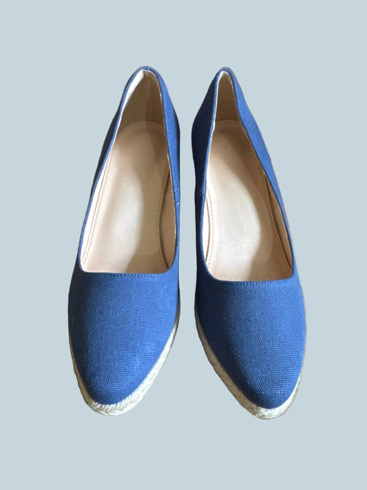 Ruanyu Women Espadrille Wedge Canvas. Like New. Size 9.5