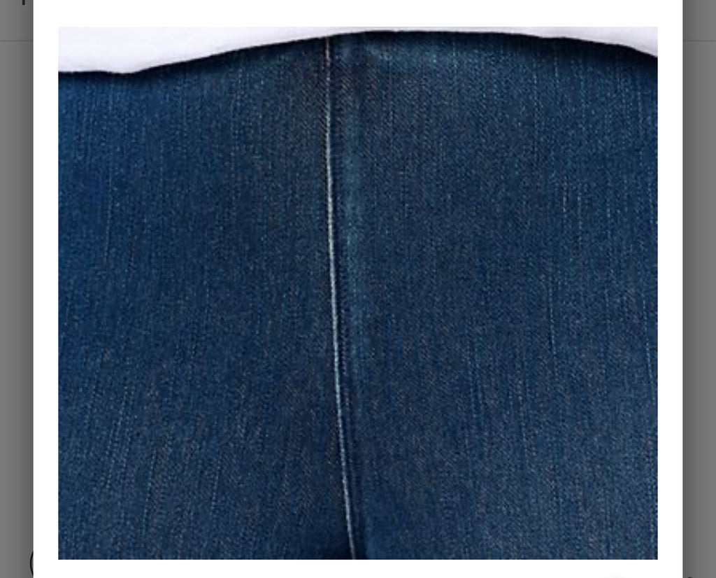 Belle by Kim Gravel Pet Flexibelle Straight Leg Ankle Jean. Black/petite 18