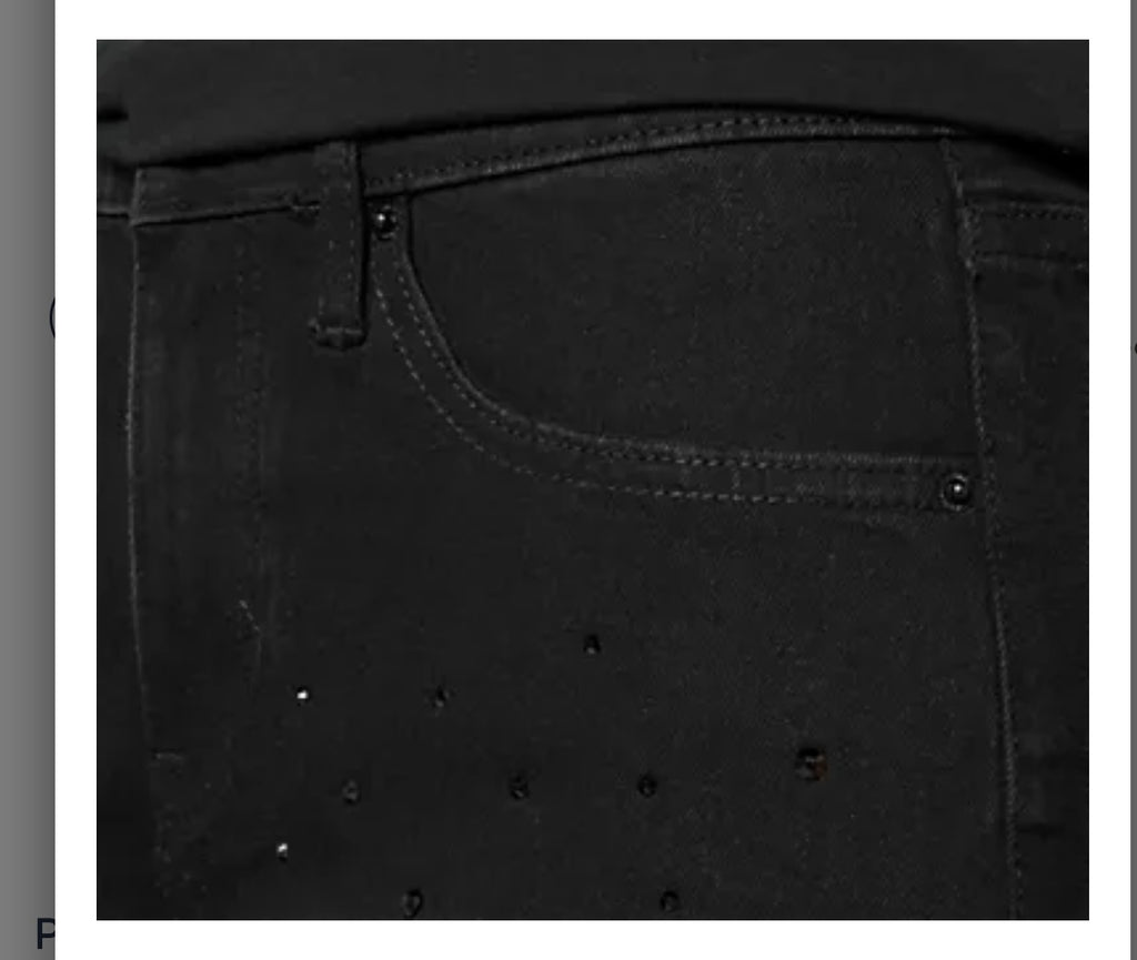 nicole by Nicole Miller Regular Bling Skinny Jeans - Black/ Regular 12