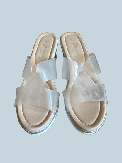 Geossy Milam Women Wedge Slide Shoe Sandals. Like New. Size 7.5