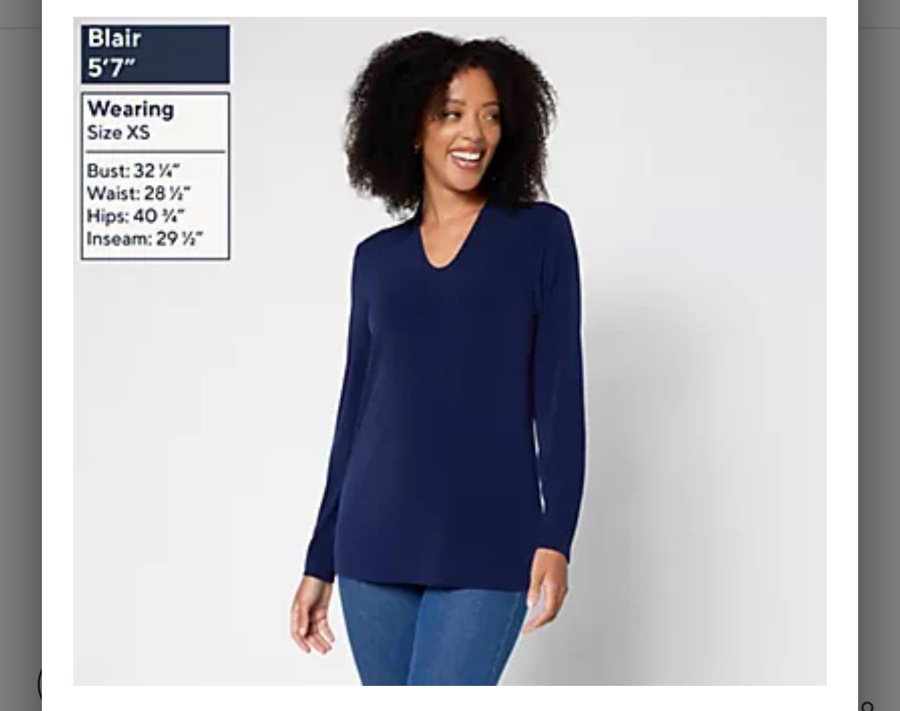 Susan Graver Modern Essentials Liquid Knit Voop Neck Top. Black/XXL