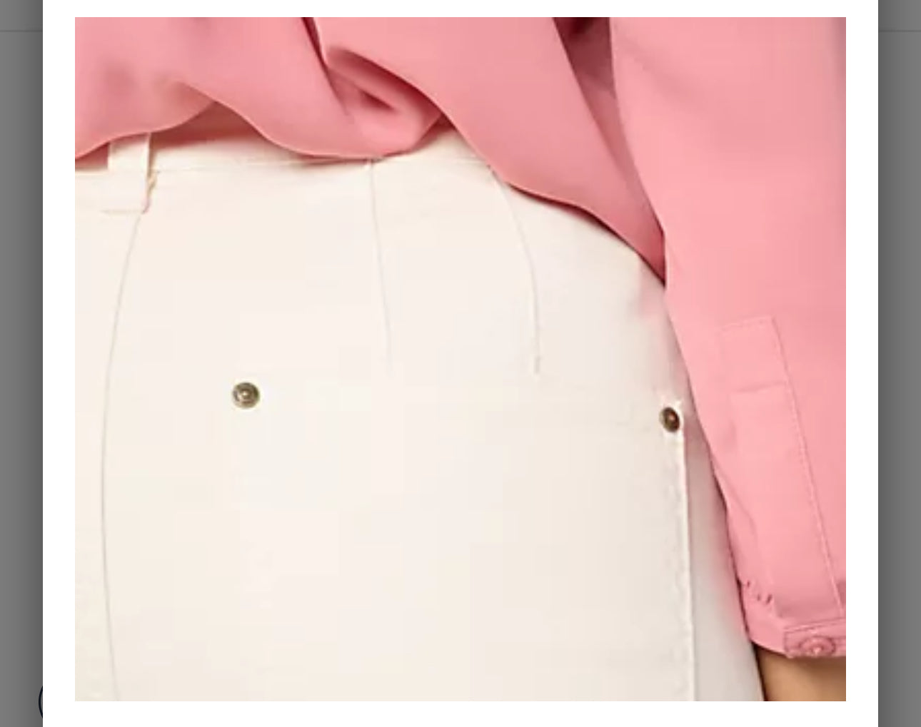 Belle by Kim Gravel Petite TripleLuxe Twill Dressy Trouser Jean. Seed/Petite 16