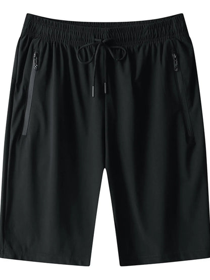 Men's Plus Size Drawstring Active Shorts
