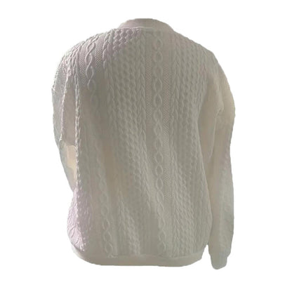 Women’s Jacquard Baseball-Collar Jacket