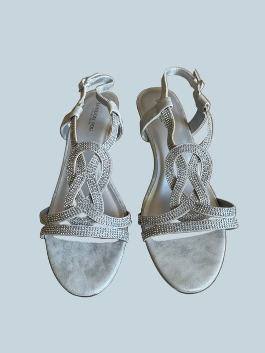 London Fog Women Low Wedge Shoe Sandals. Like New. Size 10
