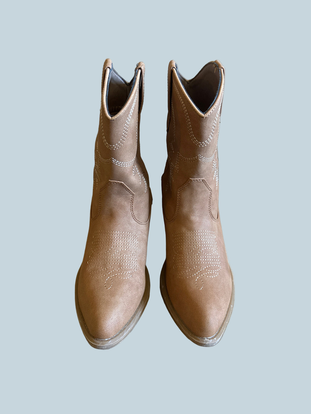 IXU Women Mid Calf Block Heeled Cowboy Boot. Like New. Size 5.5