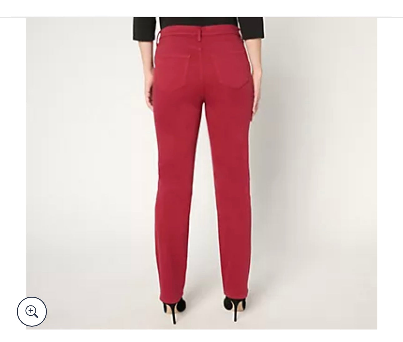 NYDJ Sheri Slim High Rise Fashion Jean - Wild Currant/ Regular 10