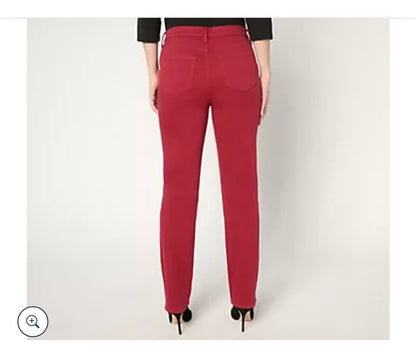 NYDJ Sheri Slim High Rise Fashion Jean - Wild Currant/ Regular 10