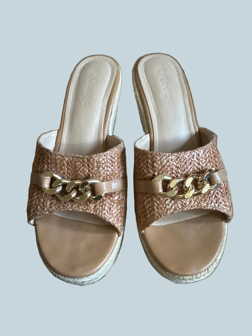 Coutgo Women wedge Slide Sandals. Second hand. Size 7.5