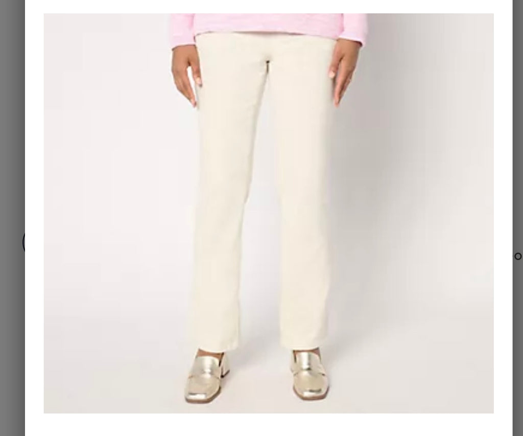 Belle by Kim Gravel Regular TripleLuxe Corduroy Boot Cut Pant. Seed/Regular 14