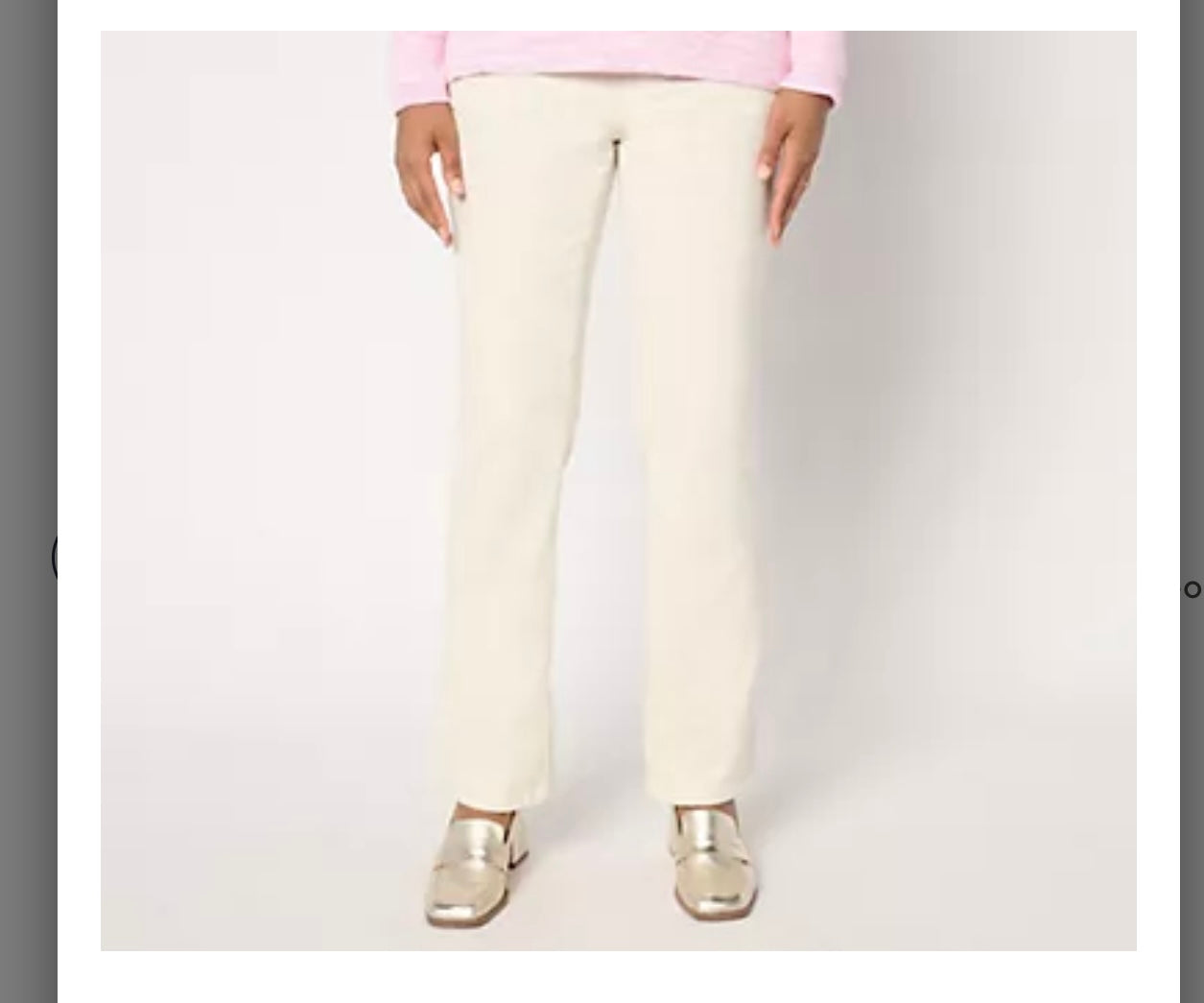 Belle by Kim Gravel Regular TripleLuxe Corduroy Boot Cut Pant. Seed/Regular 14