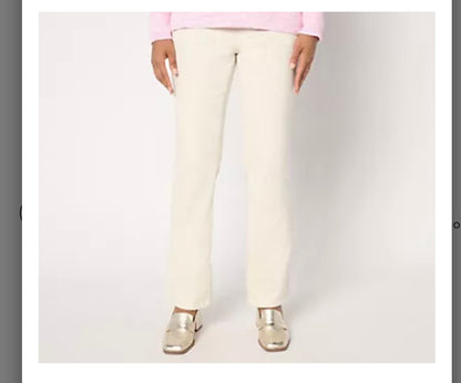 Belle by Kim Gravel Regular TripleLuxe Corduroy Boot Cut Pant. Seed/Regular 14