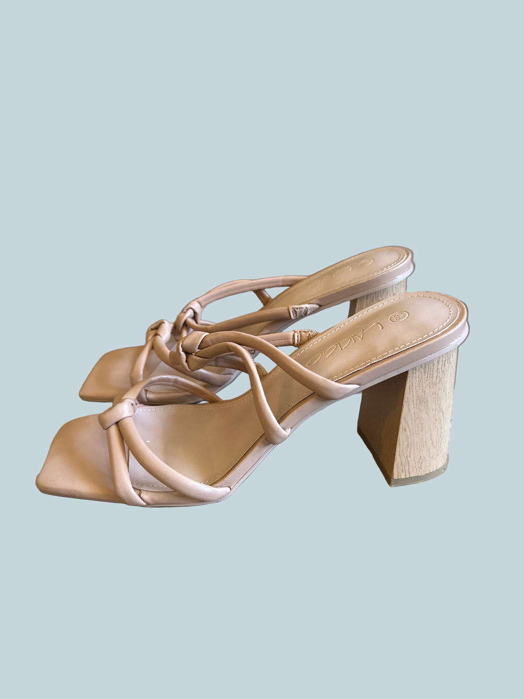 Laicigo Women Heeled Slide Sandals. Secondhand. Size 9.5