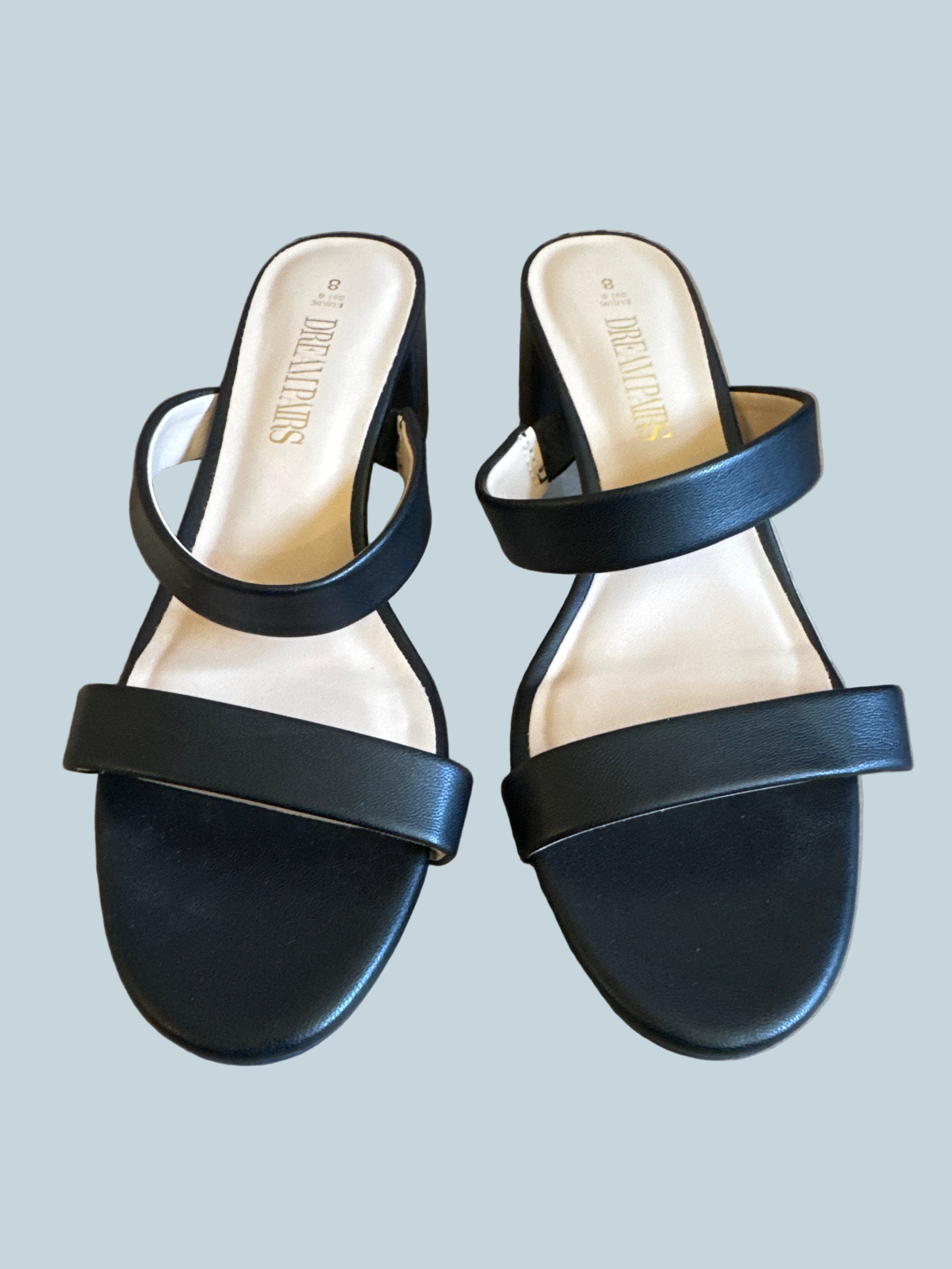 Dream Pairs Women Block-heeled Slide sandals. Like New. Size 8