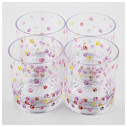 Tumbling Paws Outdoor Glasses - Set of 4