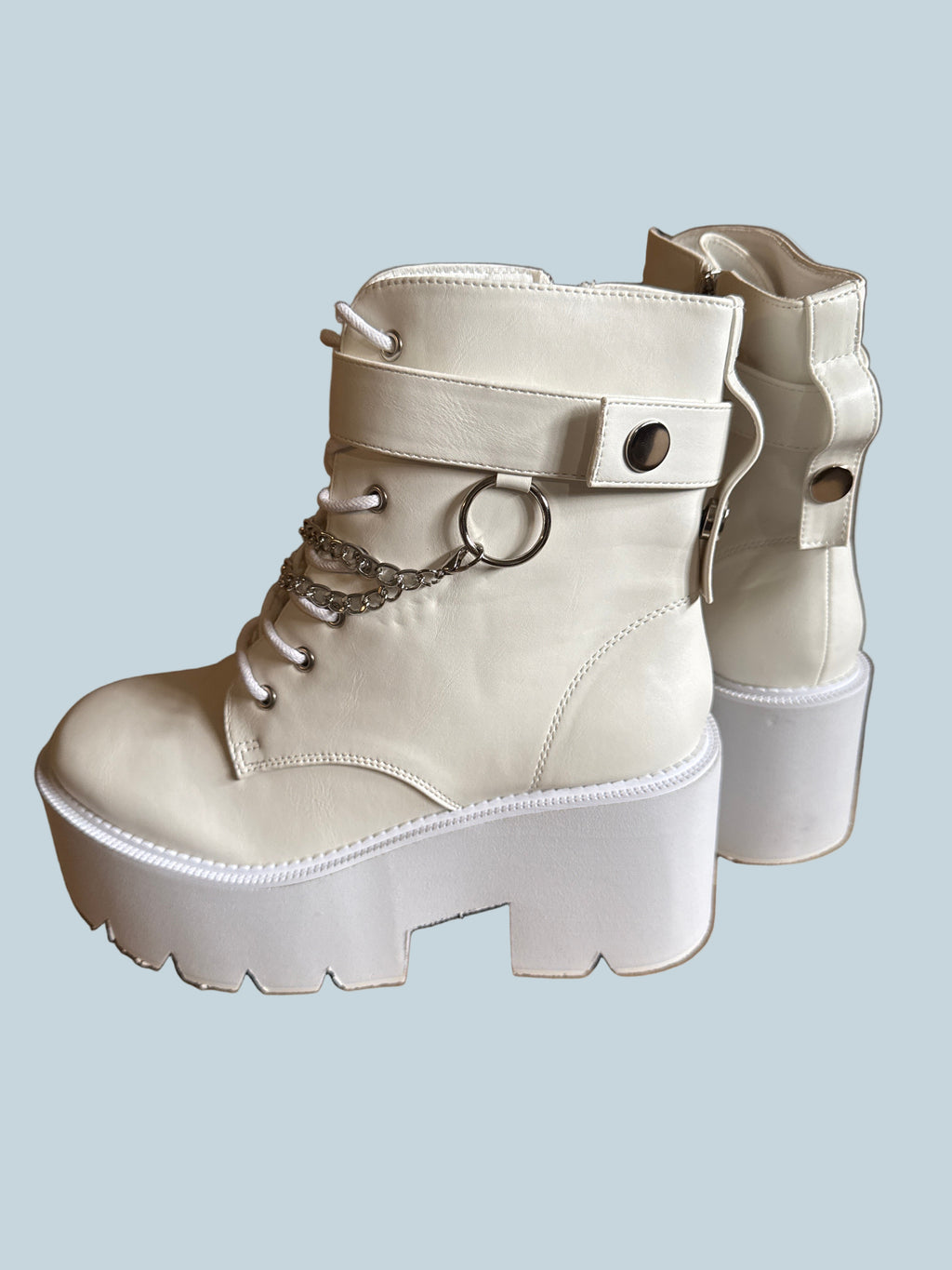 Women Platform Ankle Boots. Like New. Size 8.5