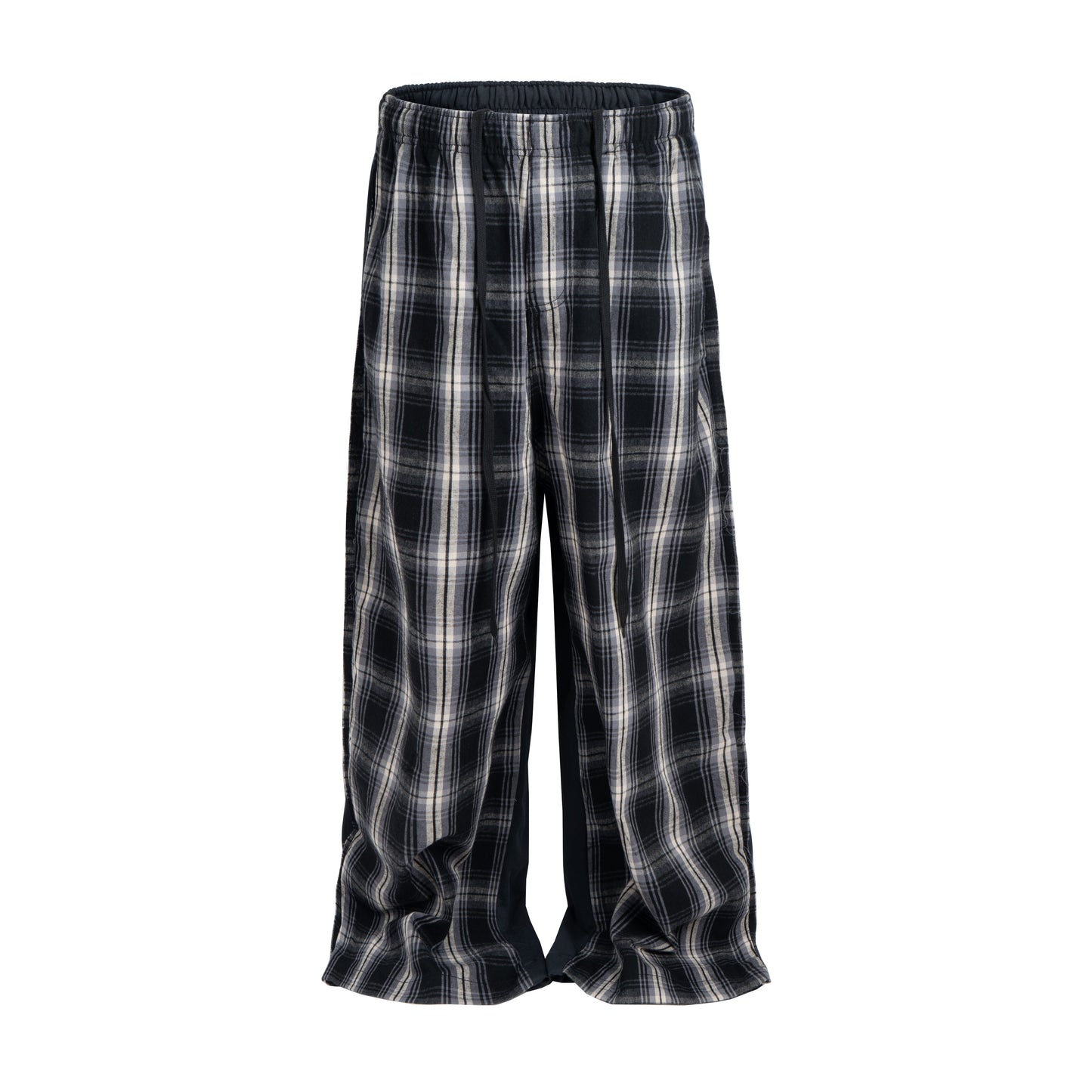 PLAID SPLIT SWEATPANTS