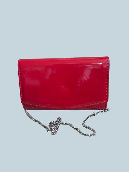 Wallyns Patent Envelope Clutch Purse Bag. Like New
