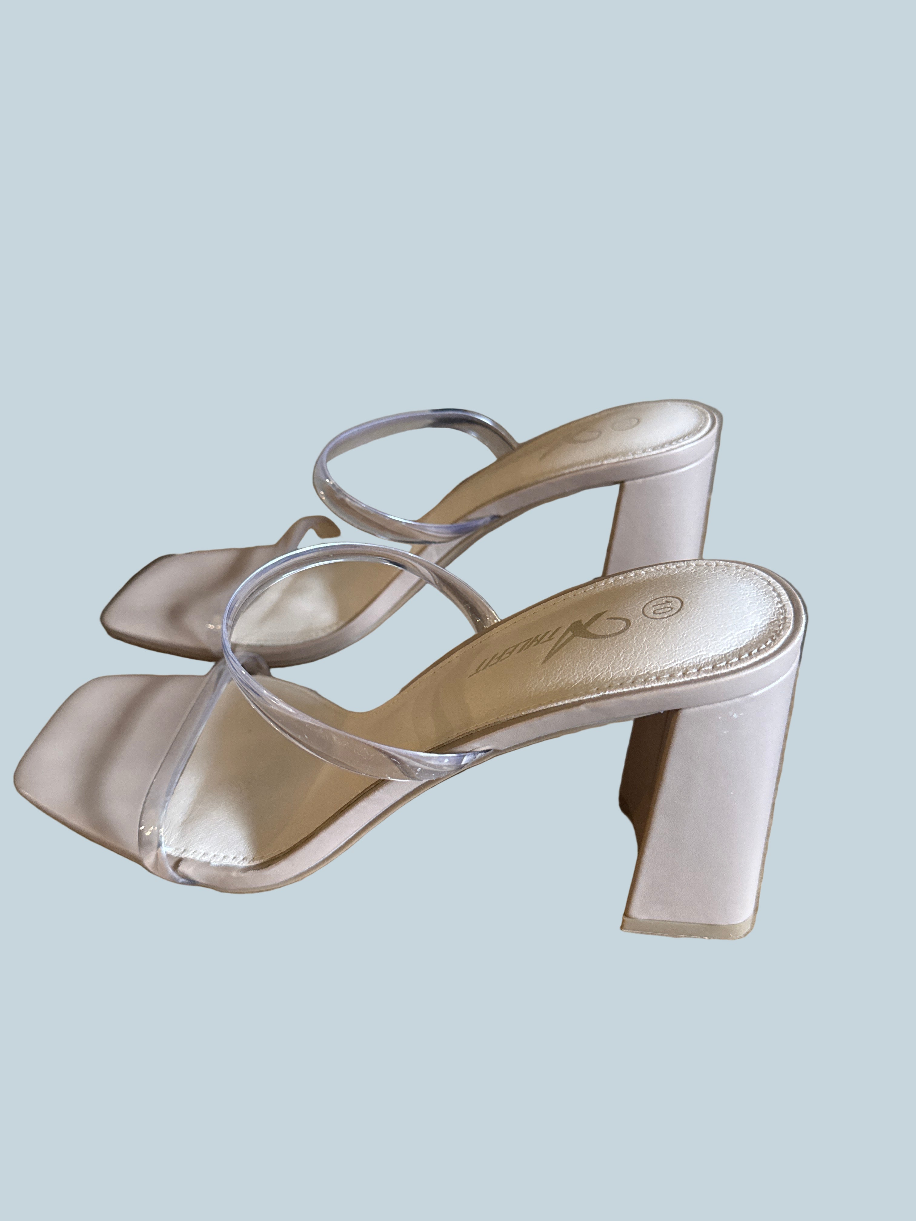 Athlefit Women Heeled Slide Shoe Sandals. Like New. Size 10