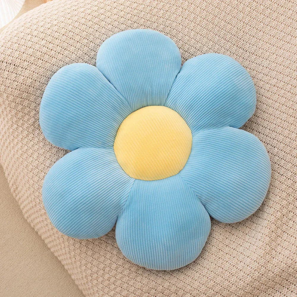 Flower-Shaped Plush Pillow – Cute Anime Cushion for Kids & Office