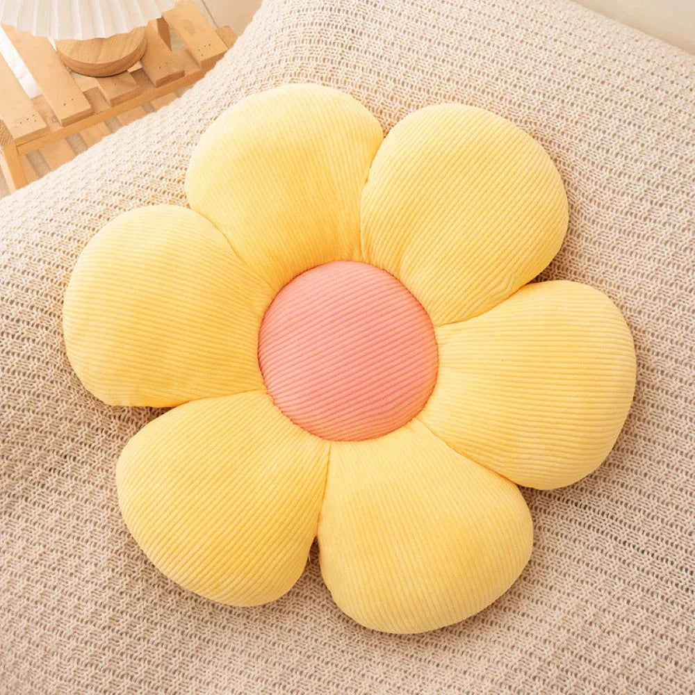 Flower-Shaped Plush Pillow – Cute Anime Cushion for Kids & Office