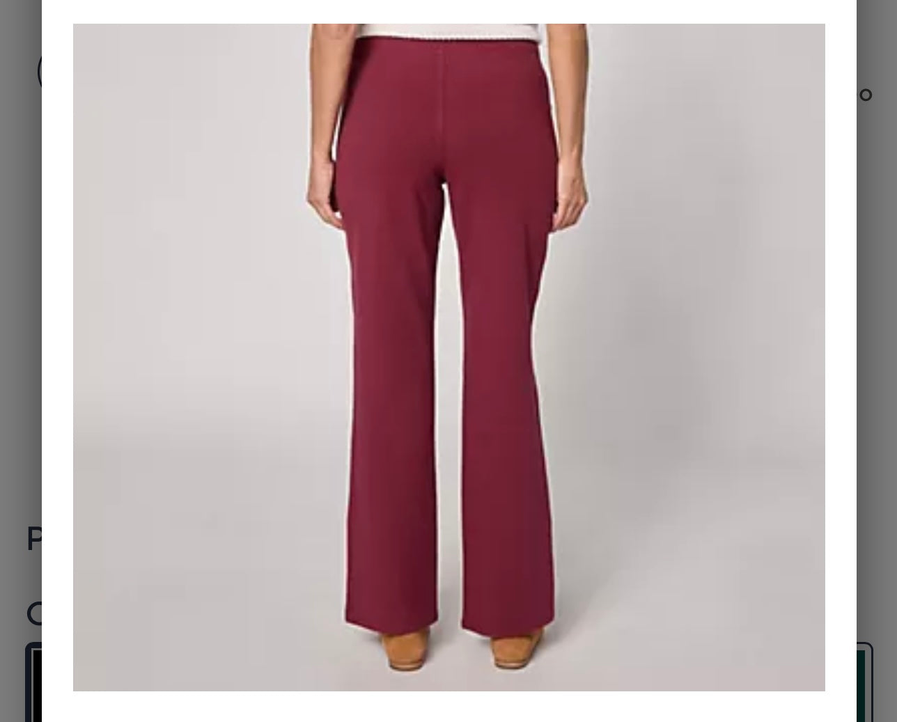 Quacker Factory Short DreamJeannes Flat Waistband Bootcut Jeans. Black/Large