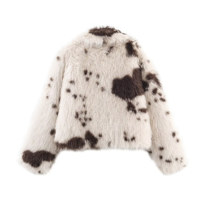 Fur effect jacket