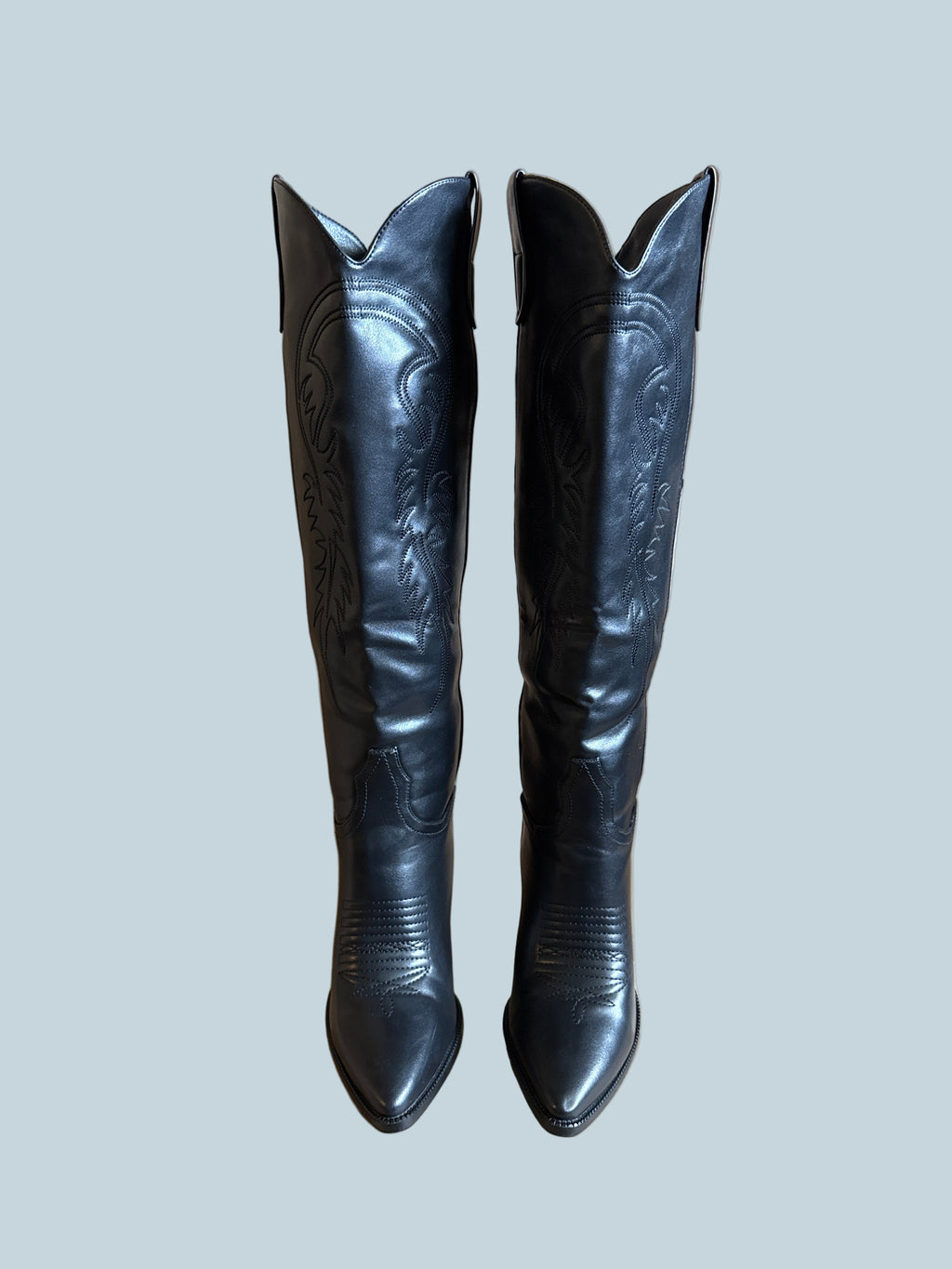 Isnom Women Cowboy Knee-high boot. Secondhand. Size 7