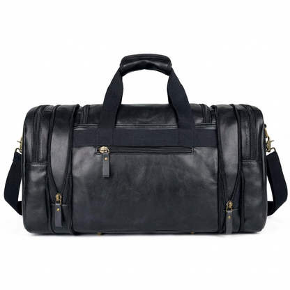 Men's Vegan Leather Duffel Bag – Organized Travel Carry