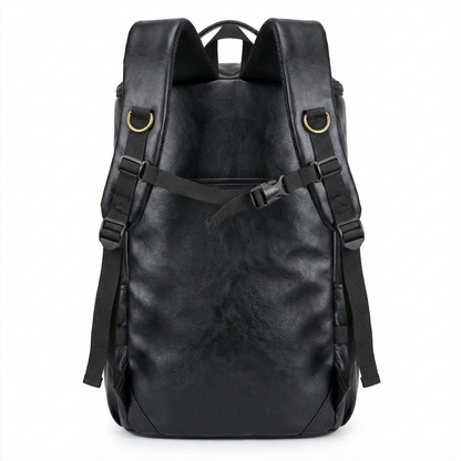 Men's Vegan Leather Duffel Bag – Convertible 40L Travel