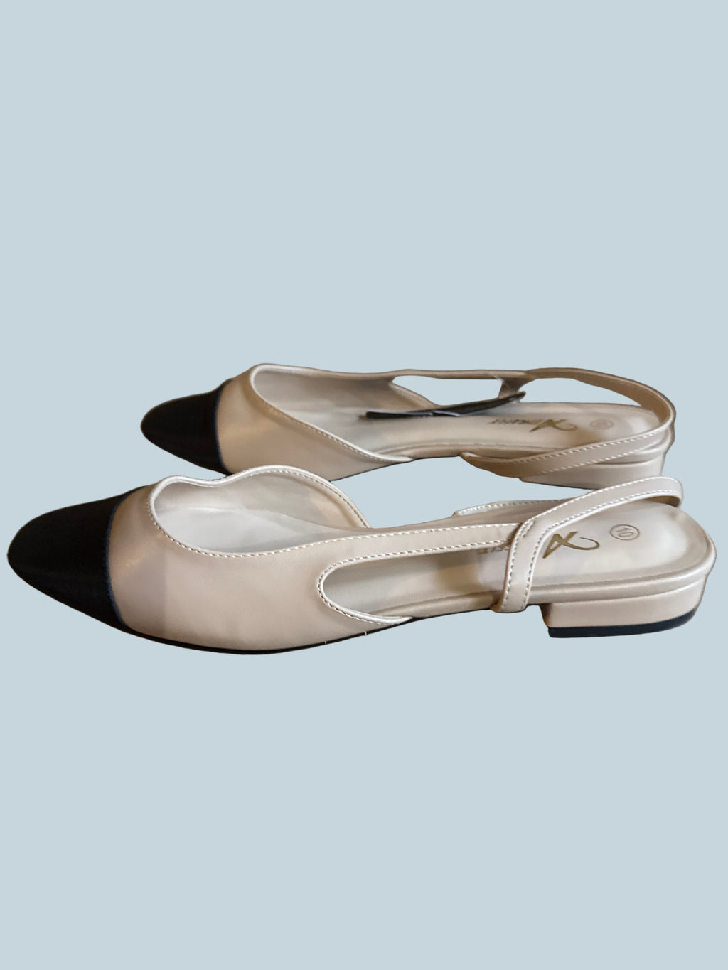 Athlefit Wonen Ballet Flat Slingback Shoe Sandals. Like New. Size 10