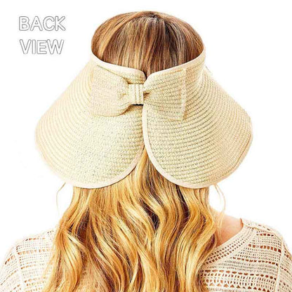 Out Of Office Message Roll Up Foldable Visor Sun Hat
