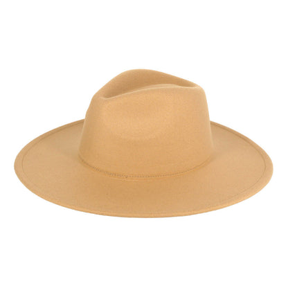 Solid Felt Fedora Panama Hat