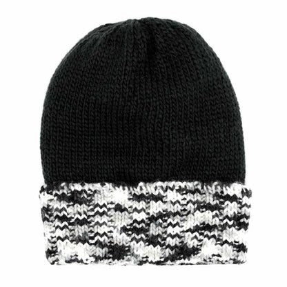 Multi Color Band Fleece Beanie Hats