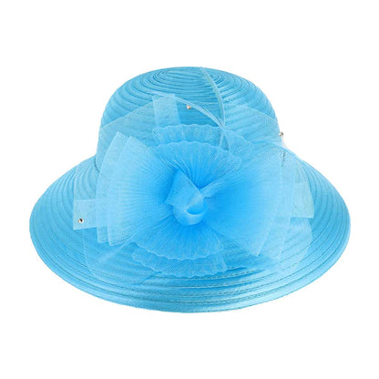 Mesh Bow Dressy Hat