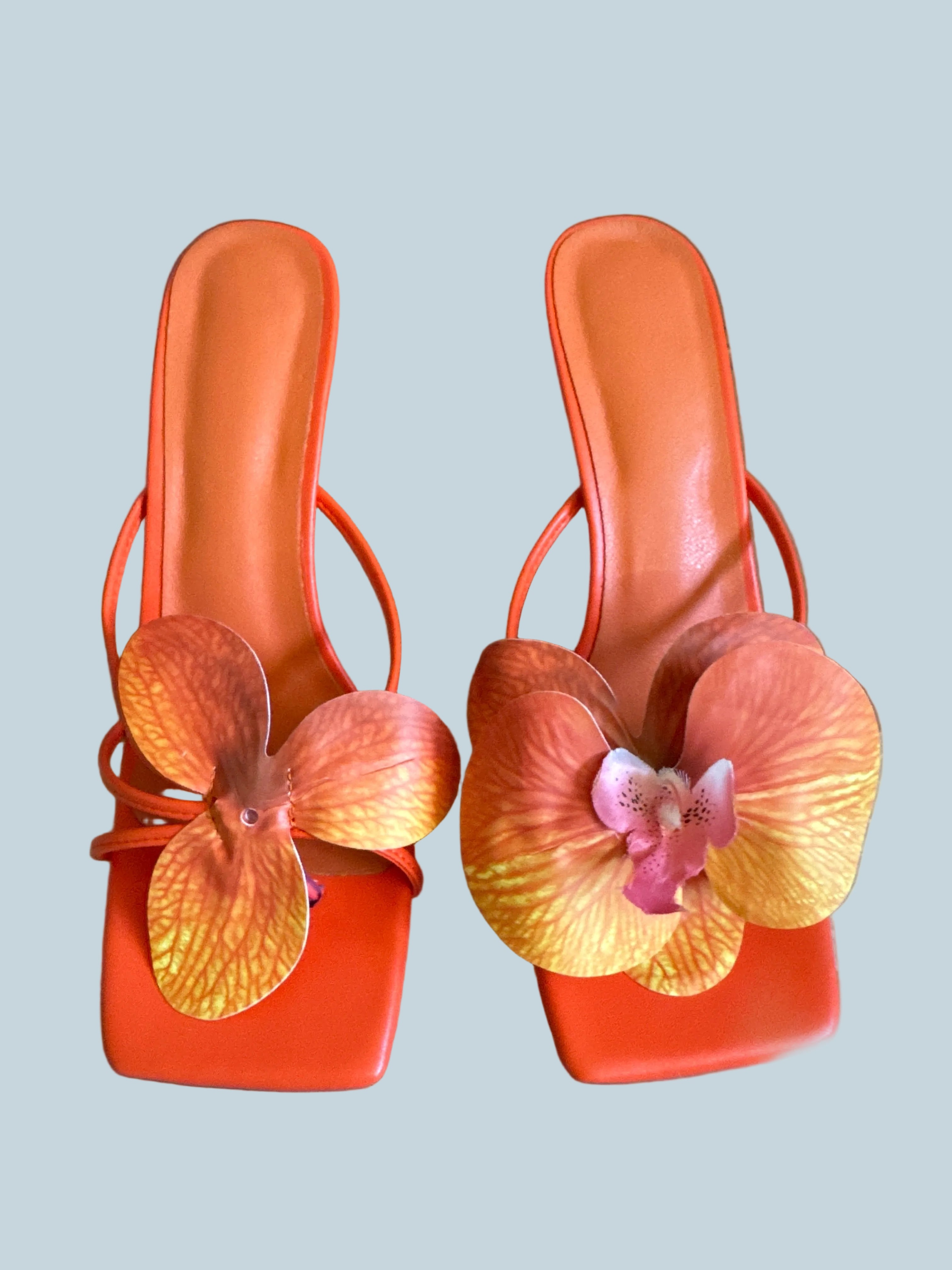 Women Heeled Slide Sandals. Second. Size 8