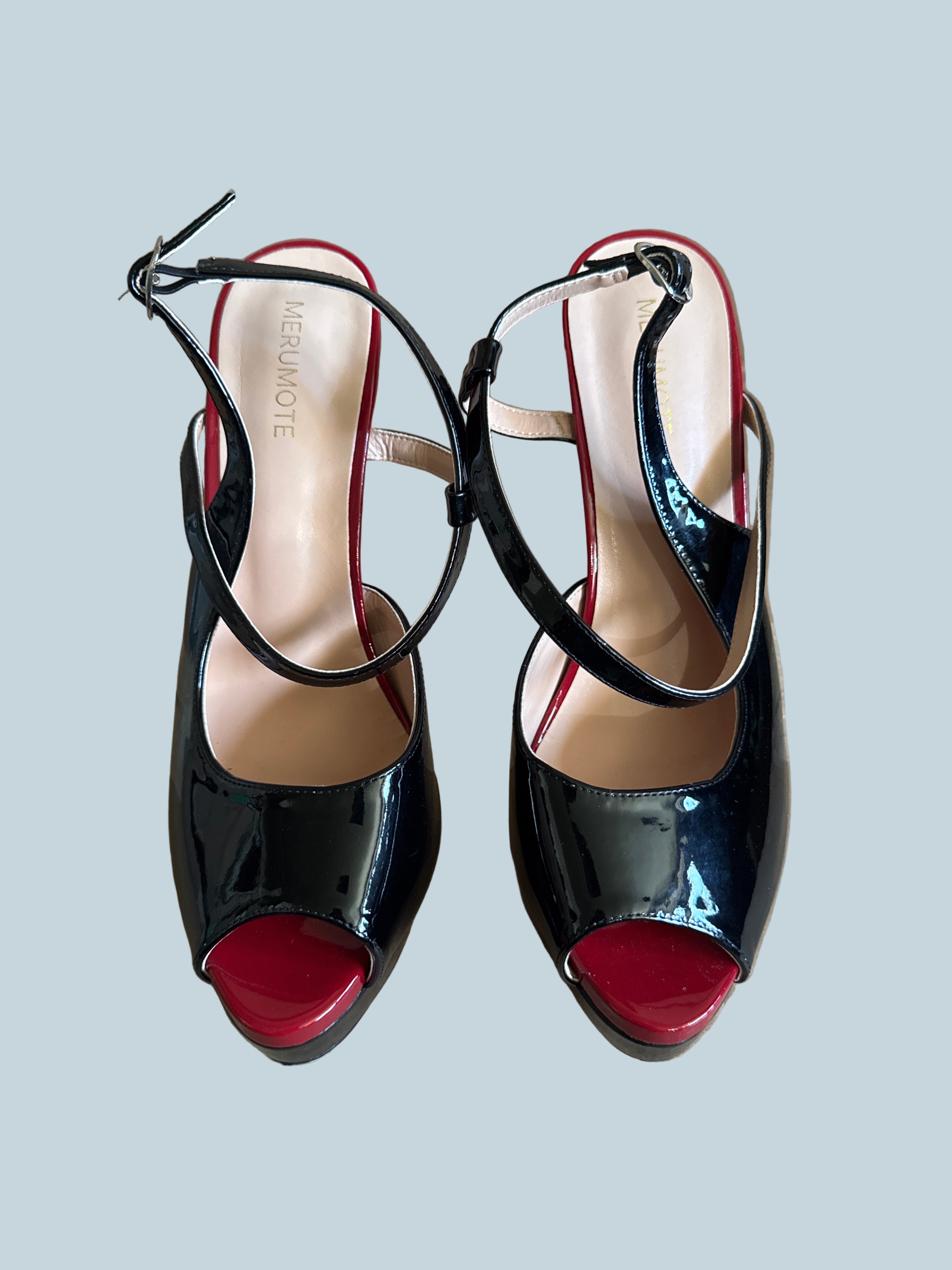 Merumote Women High Heeled Shoe Sandals. Like New. Size 10