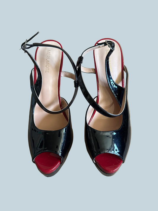 Merumote Women High Heeled Shoe Sandals. Like New. Size 10