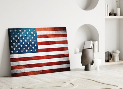 Flag of the United States Glass Wall Art