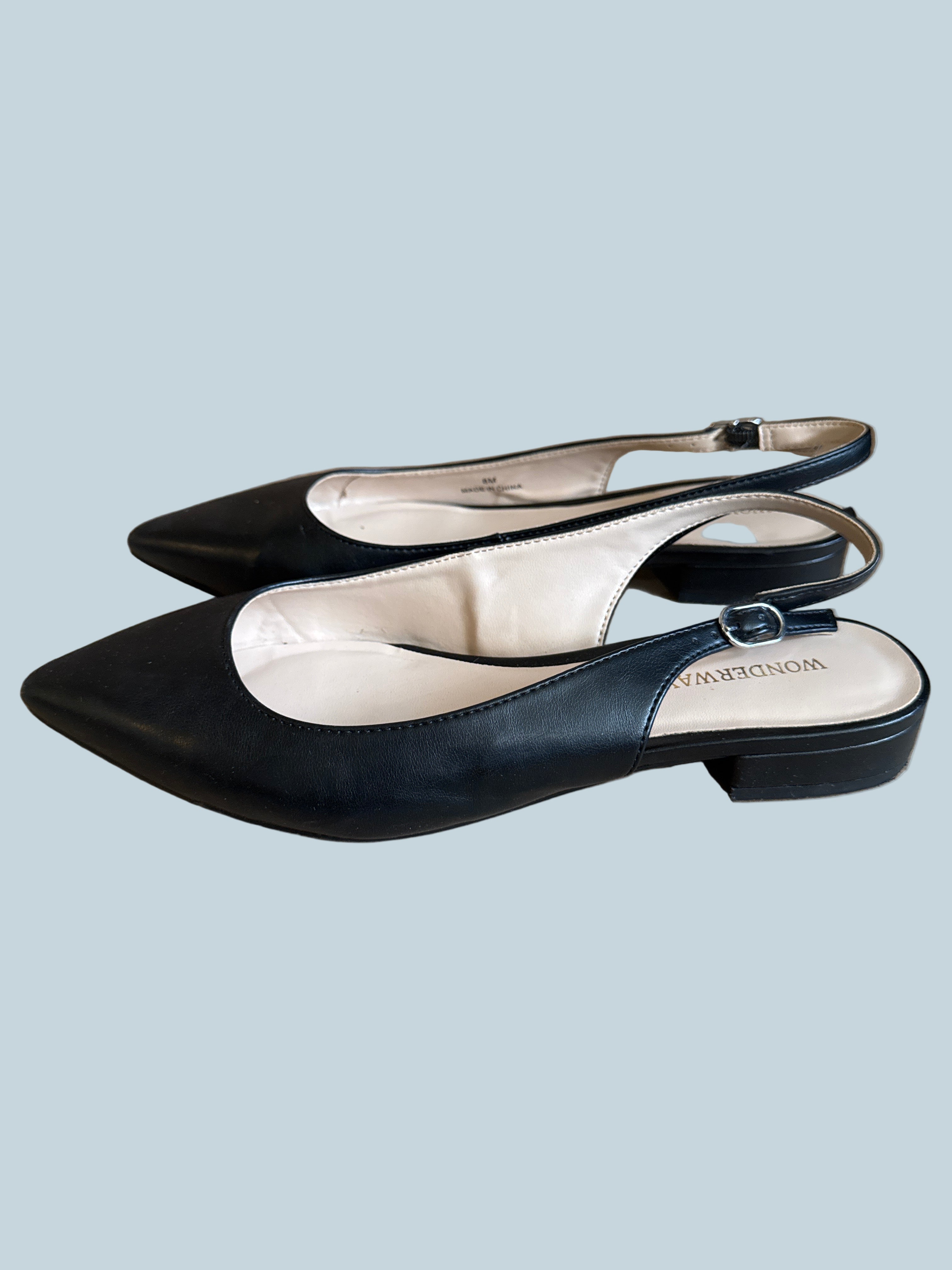 Wonderway Women flat Slingback Pump. Secondhand. Size 8