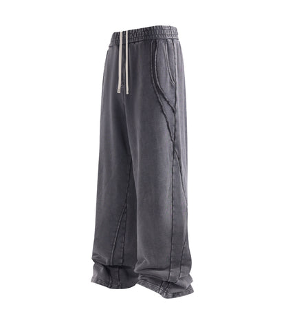 CHARCOAL PANEL SWEATPANTS