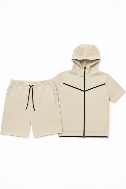 Men’s TechFlex Hooded Zip-Up Short Set