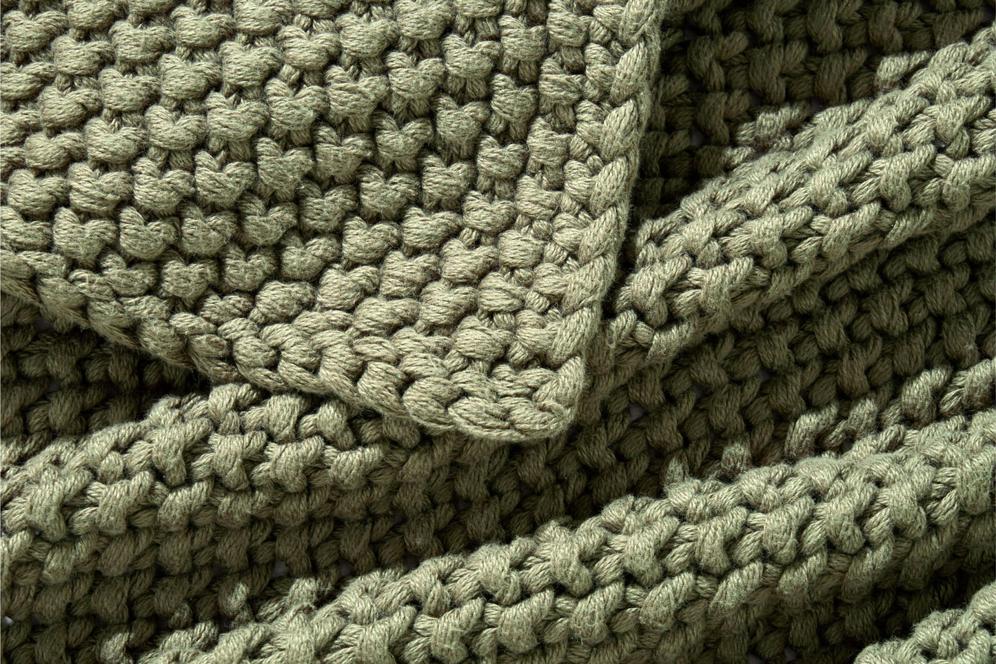 Seed Stitch Cotton Throw Blanket