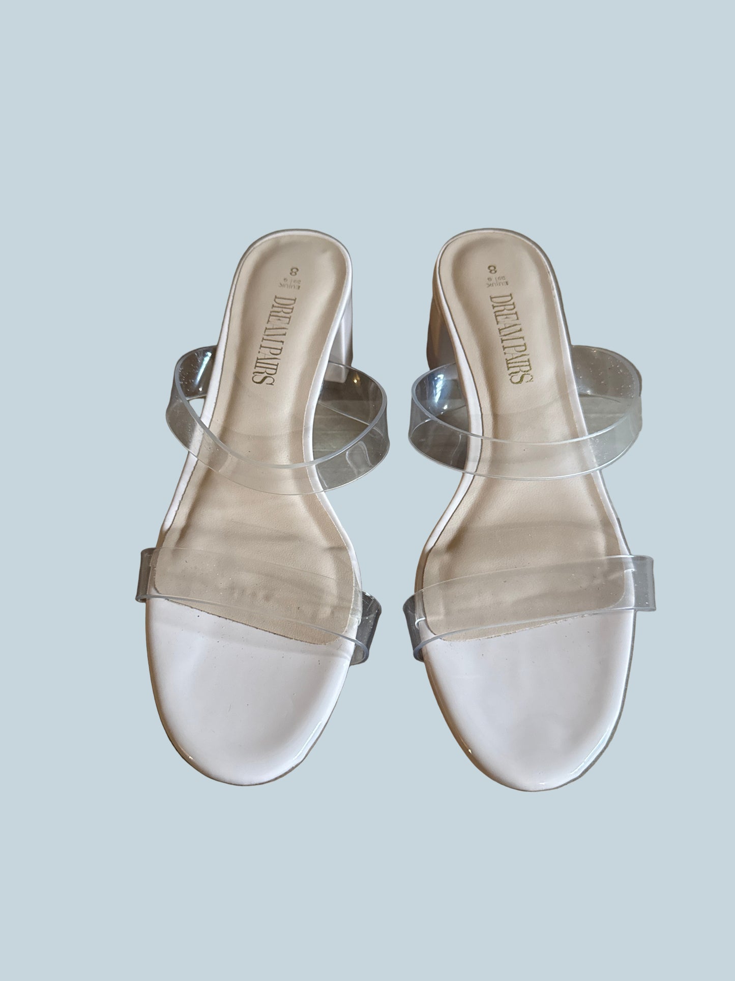Dream Pairs Women Block Heeled Slide Shoe Sandals. Like New. Size 8
