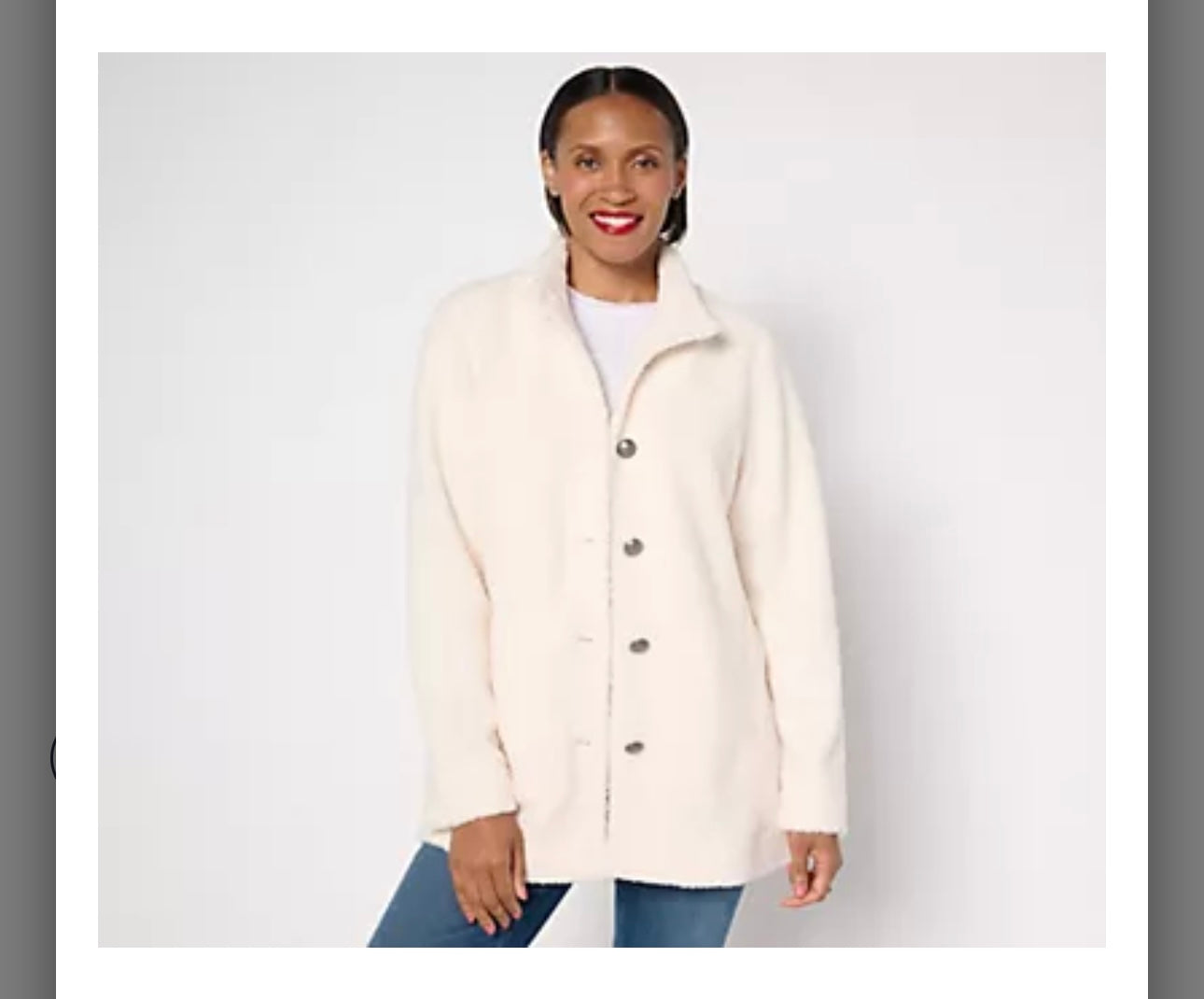 Susan Graver Weekend Knit Boucle Button-Front Jacket