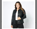 Belle by Kim Gravel Rebelleious Coated Twill Cargo Jacket. Black Olive/X-Large.