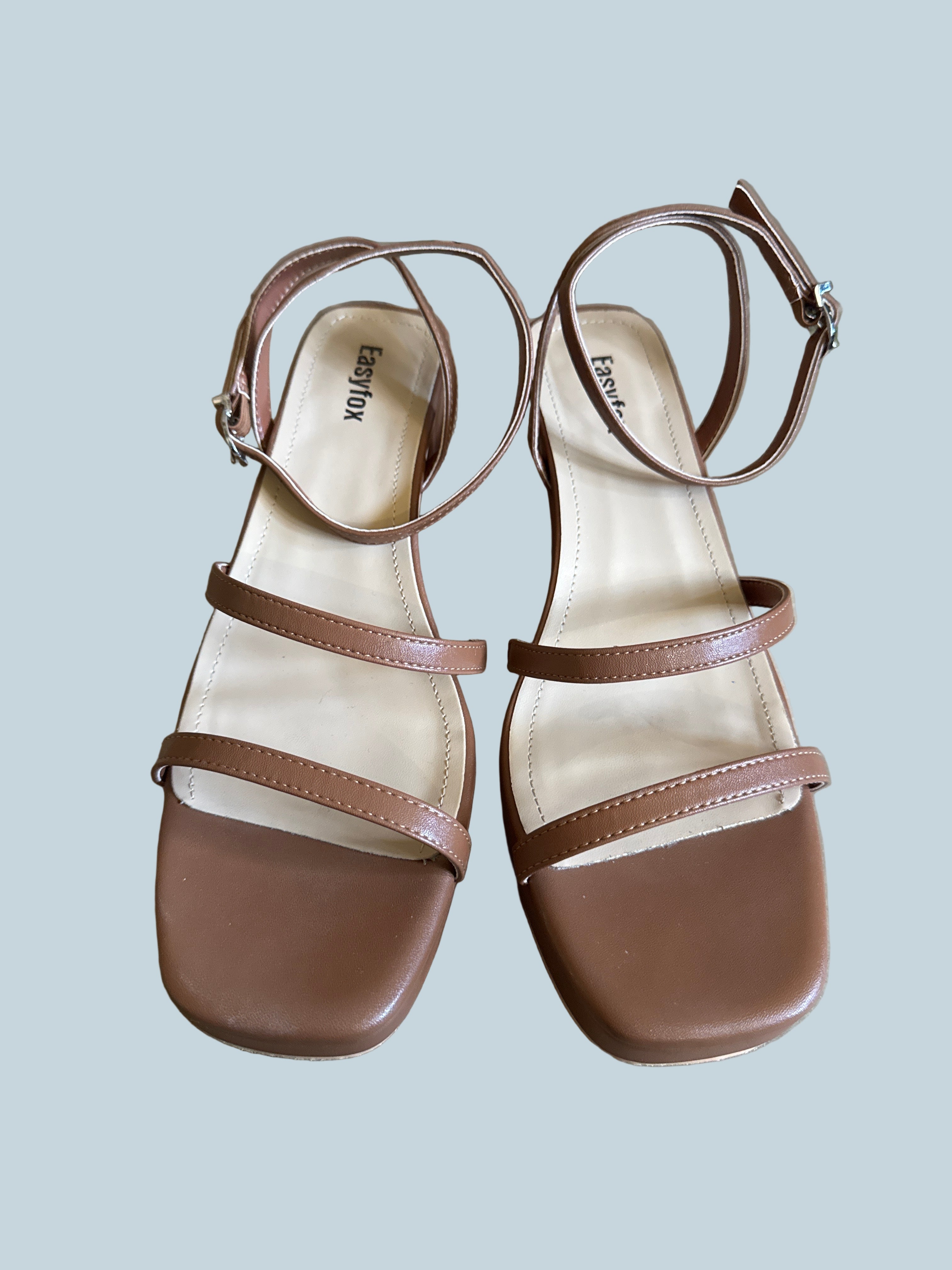 Easyfox Women Heeled Shoe Sandals. Like New. Size 9.5