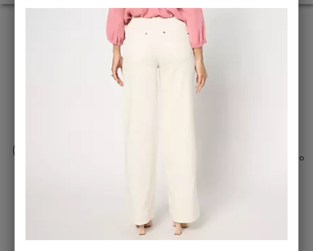 Belle by Kim Gravel Regular TripleLuxe Twill Dressy Trouser Jean. Seed/ Regular 16