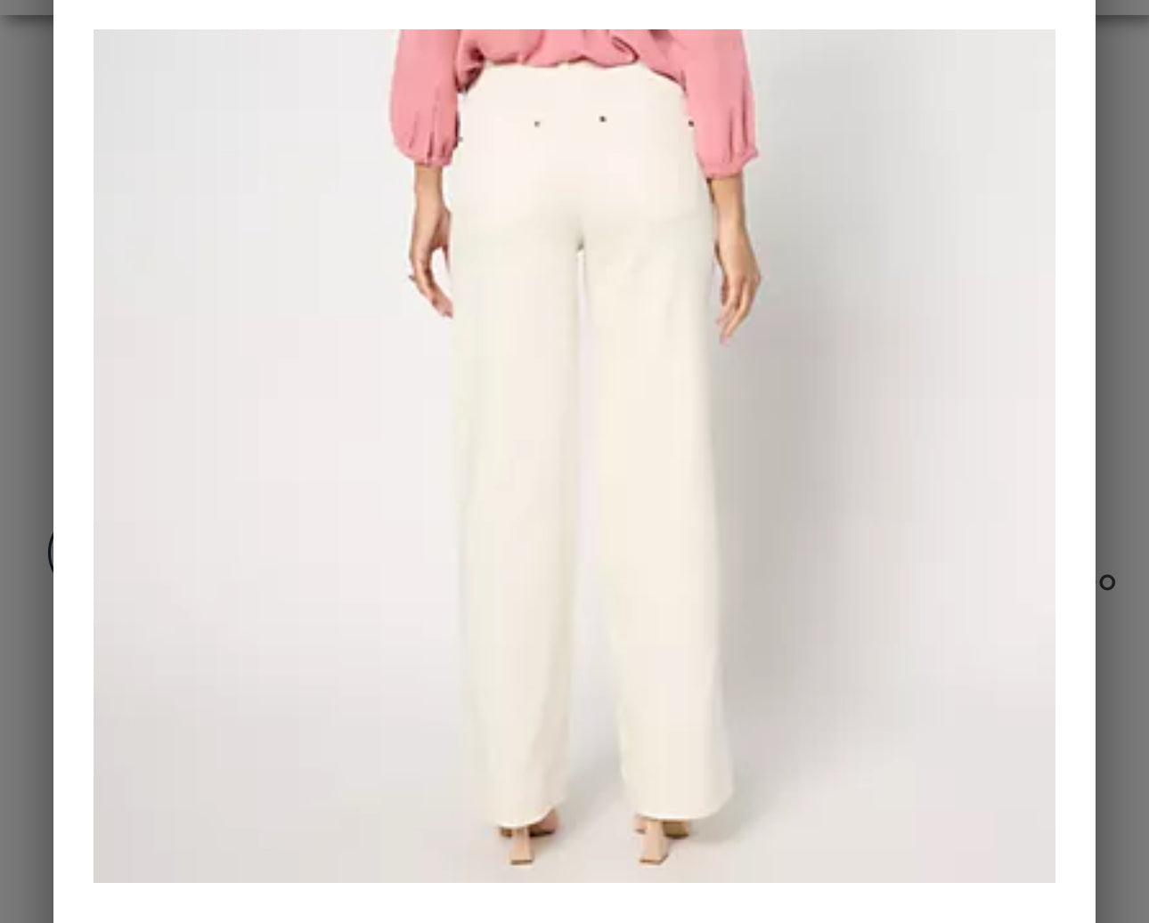 Belle by Kim Gravel Regular TripleLuxe Twill Dressy Trouser Jean. Seed/ Regular 16