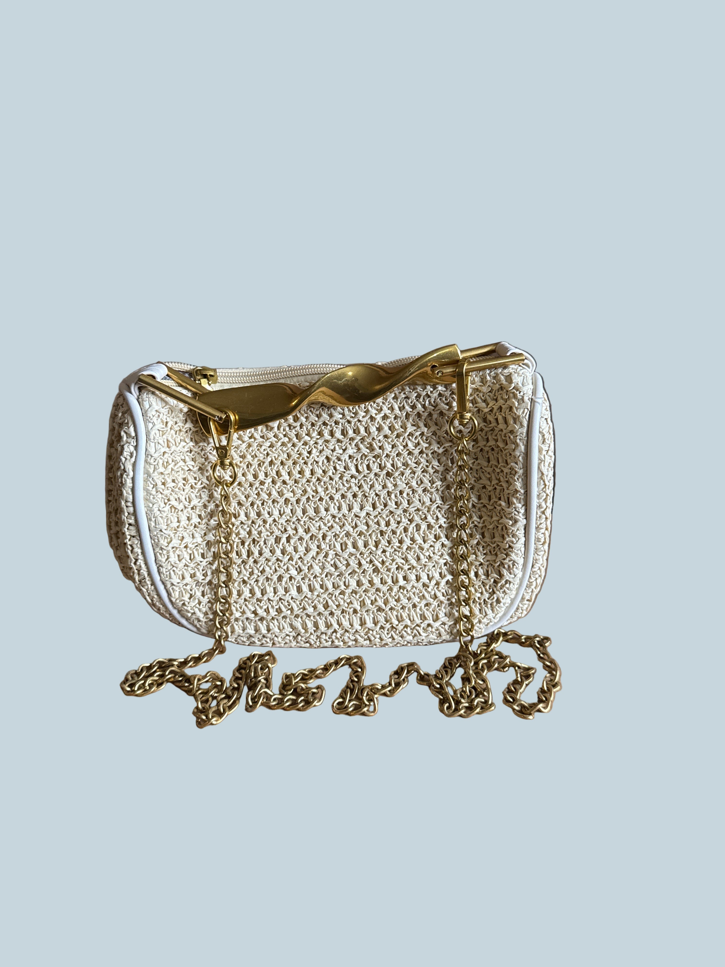 Straw Clutch Bag. Like New